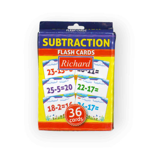 Picture of SUBTRACTION FLASH CARDS 36 PACK